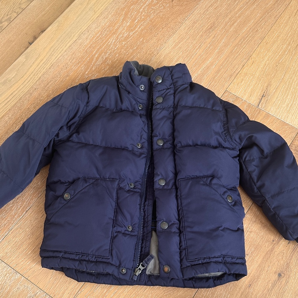 Kids Navy Blue Puffer Jacket